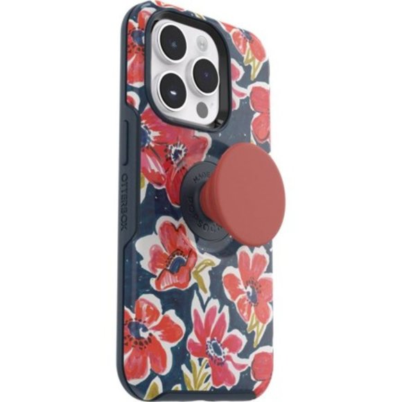 OtterBox + Pop Socket Symmetry Series Case for iPhone 14 Pro Flowerrama NWT - Picture 3 of 6